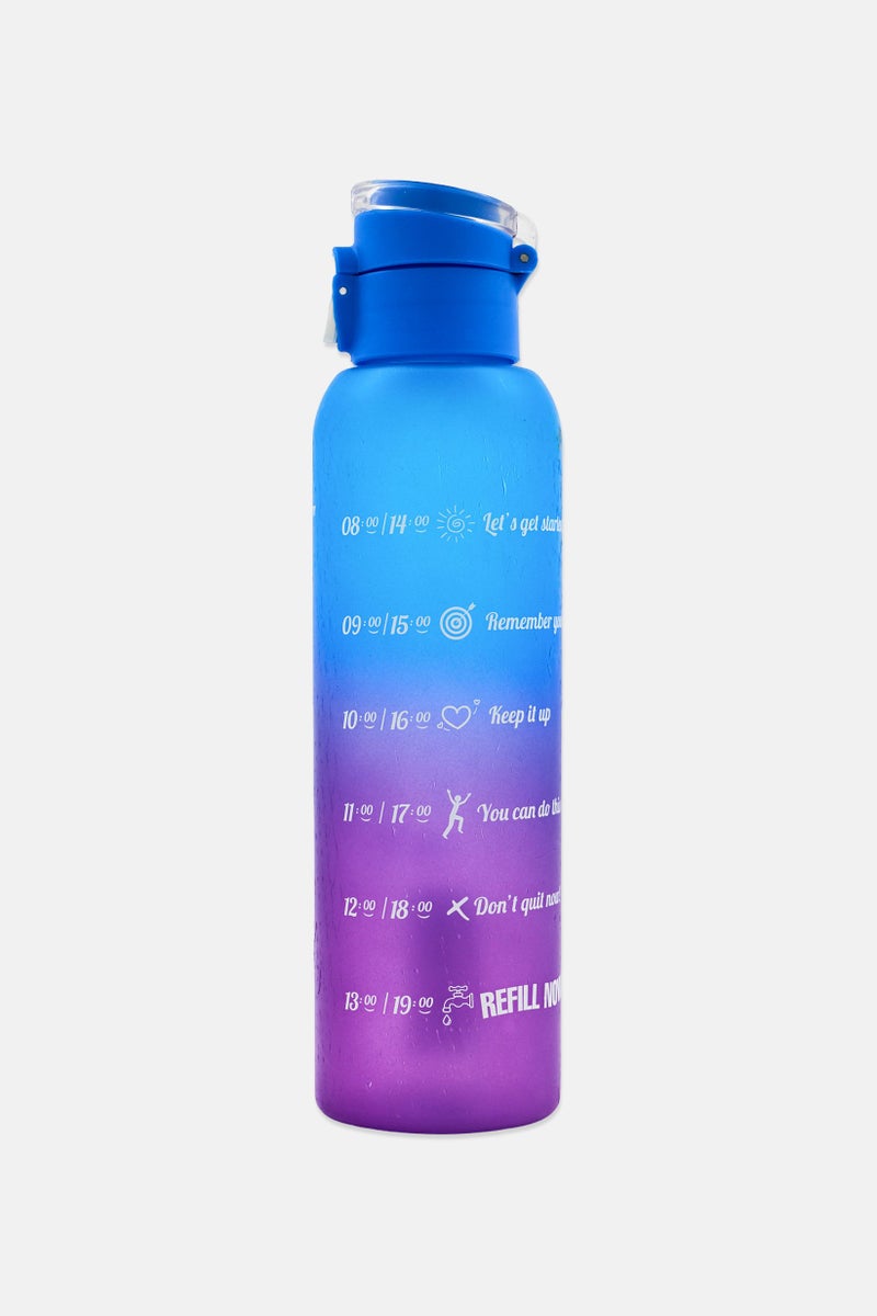 HEREVIN Plastic Graphic Print Water Bottle 750 ml, Multicolor - Image 1